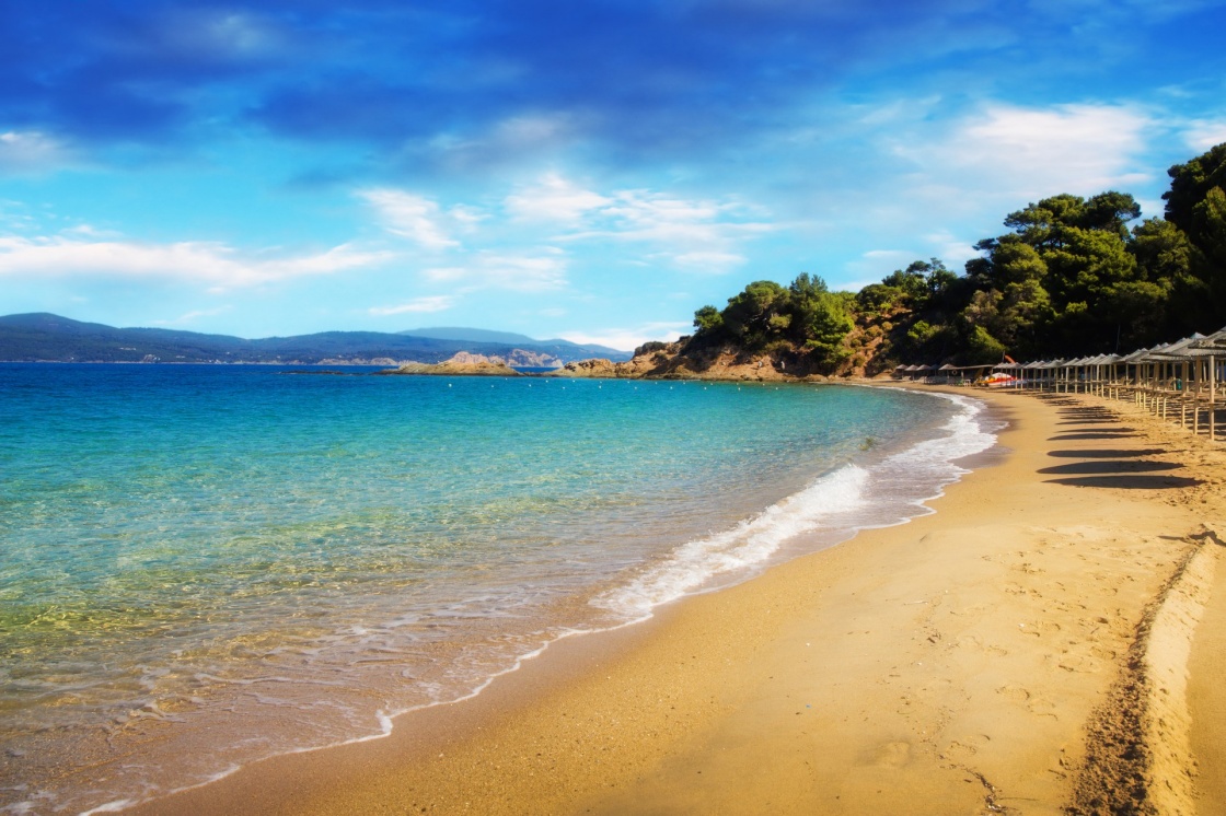 Banana beach, Skiathos, Greece